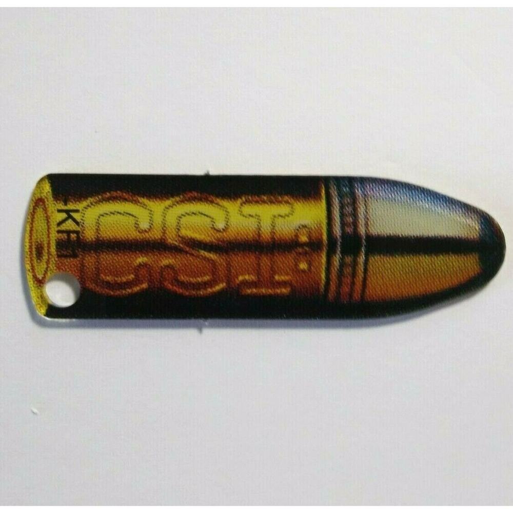 CSI Pinball Keychain Promo Plastic 2008 Crime Scene Investigation Bullet